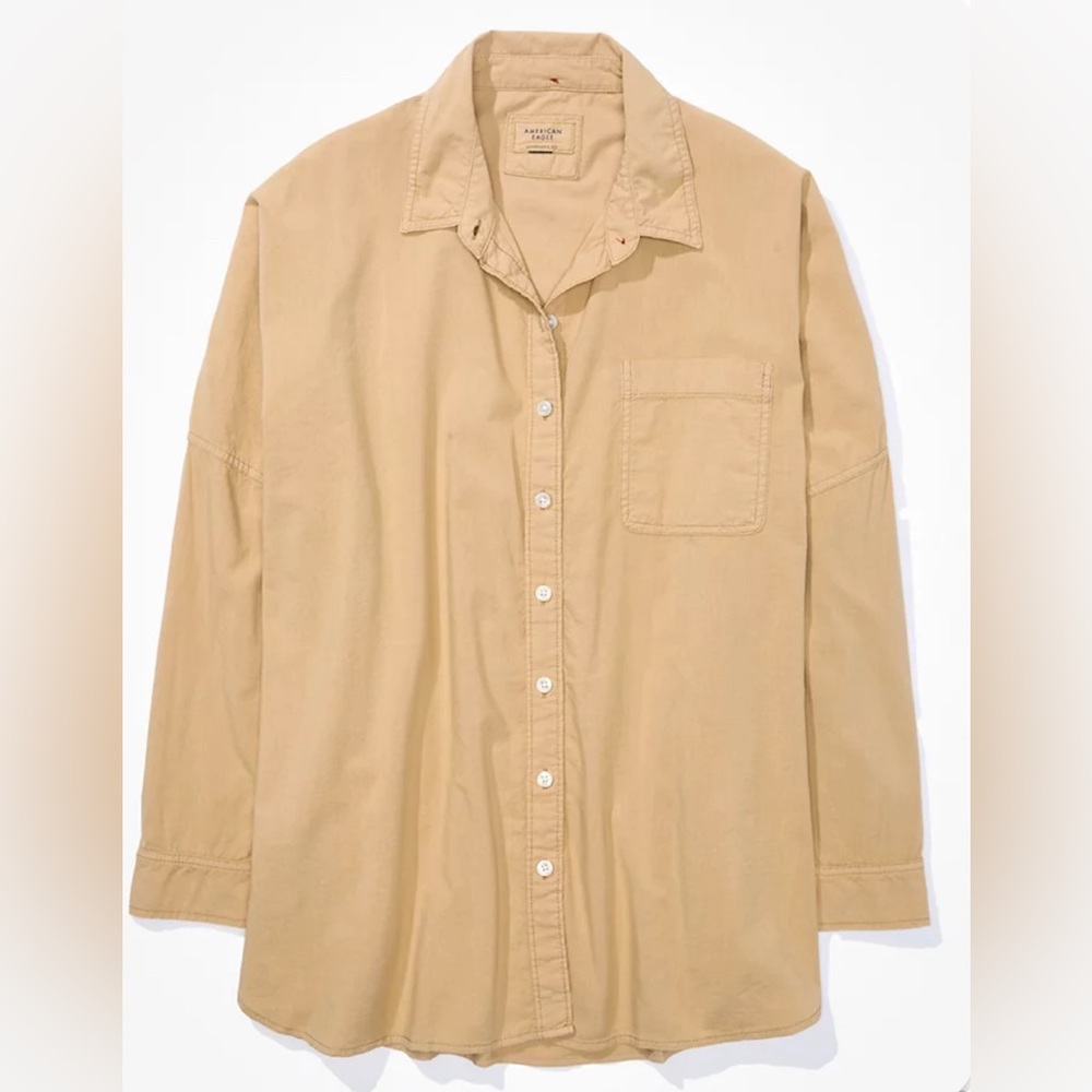 American Eagle Go Big Oversized Buttondown small